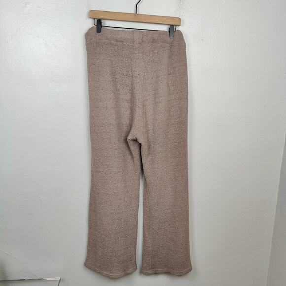 Kuwalla Tee Teddy Wide Leg Pants Womens Small Mauve Pink Pull On Fleece Lounge - Picture 5 of 10